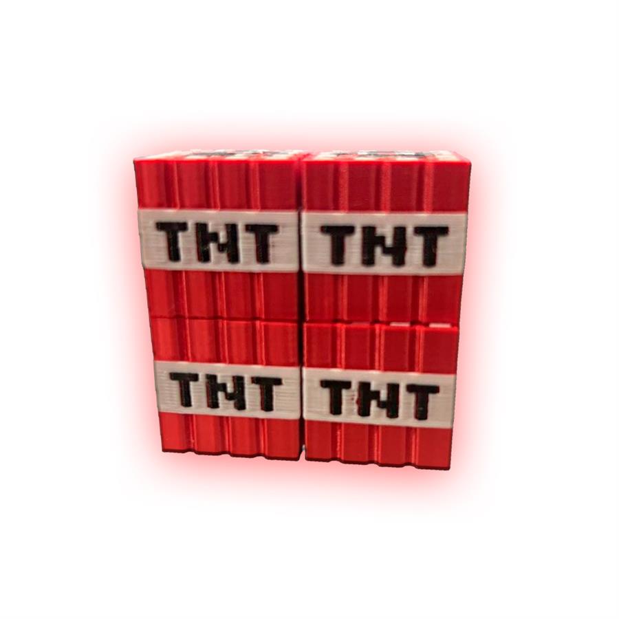 Cubo de Minecraft TNT x 4