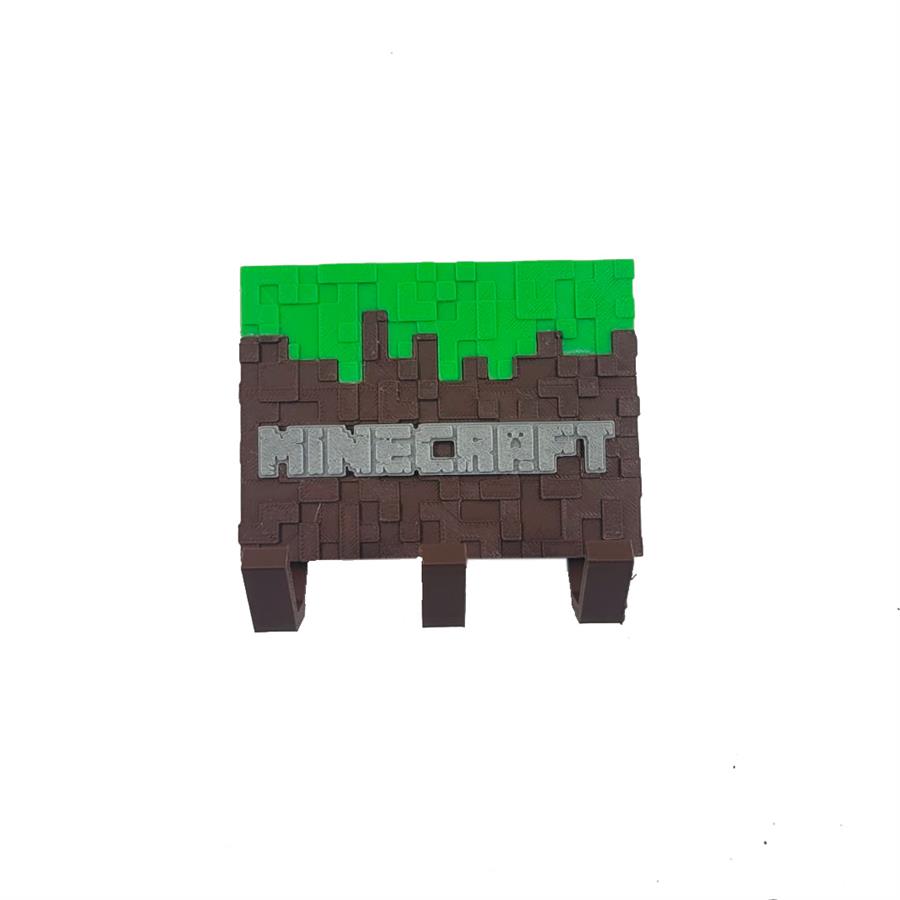 Portallaves Minecraft impreso en 3D
